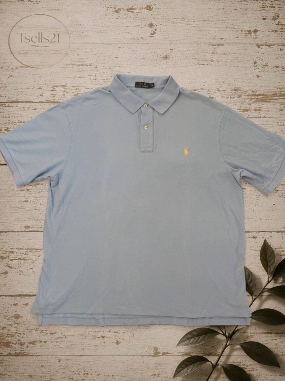 Polo Ralph Lauren 100% Cotton Light Blue Polo Shirt - Size 2XB (Big)